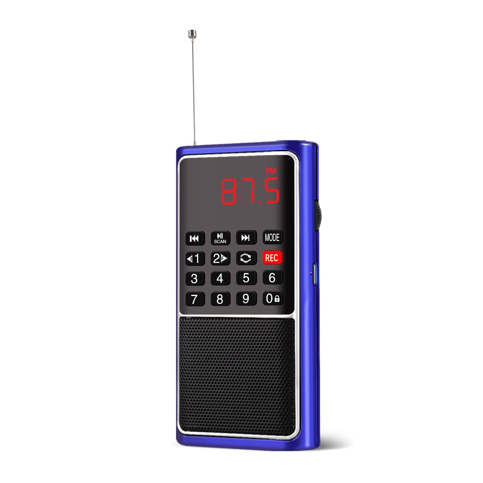 Leting Portable Radio With Mp3 Speaker, Radios Porable Fm, Radio Support Tf Card/Usb/Music Recording, Emergency Radio Rechargeab