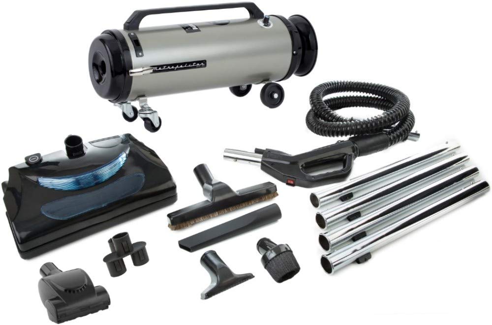 Metrovac Adm4Pnhsnbfvt: Powerful Canister Vacuum & Air Duster, Portable Cleaning, 4.0 Hp Motor, 2 Speed, Electric Nozzle, 20Ft C