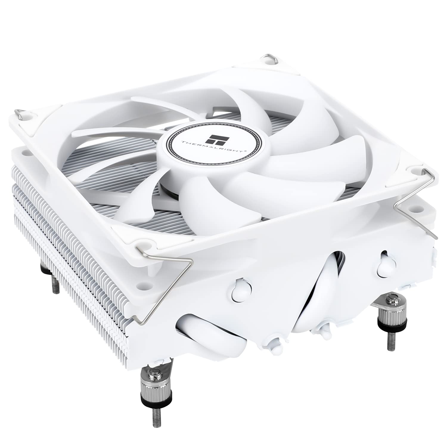 Thermalright Axp90 X47 White Low Profile Cpu Cooler, With 92Mm Tl 9015W Slim Pwm Fan, Itx Cpu Cooler, Aghp Technology, 47Mm Heig