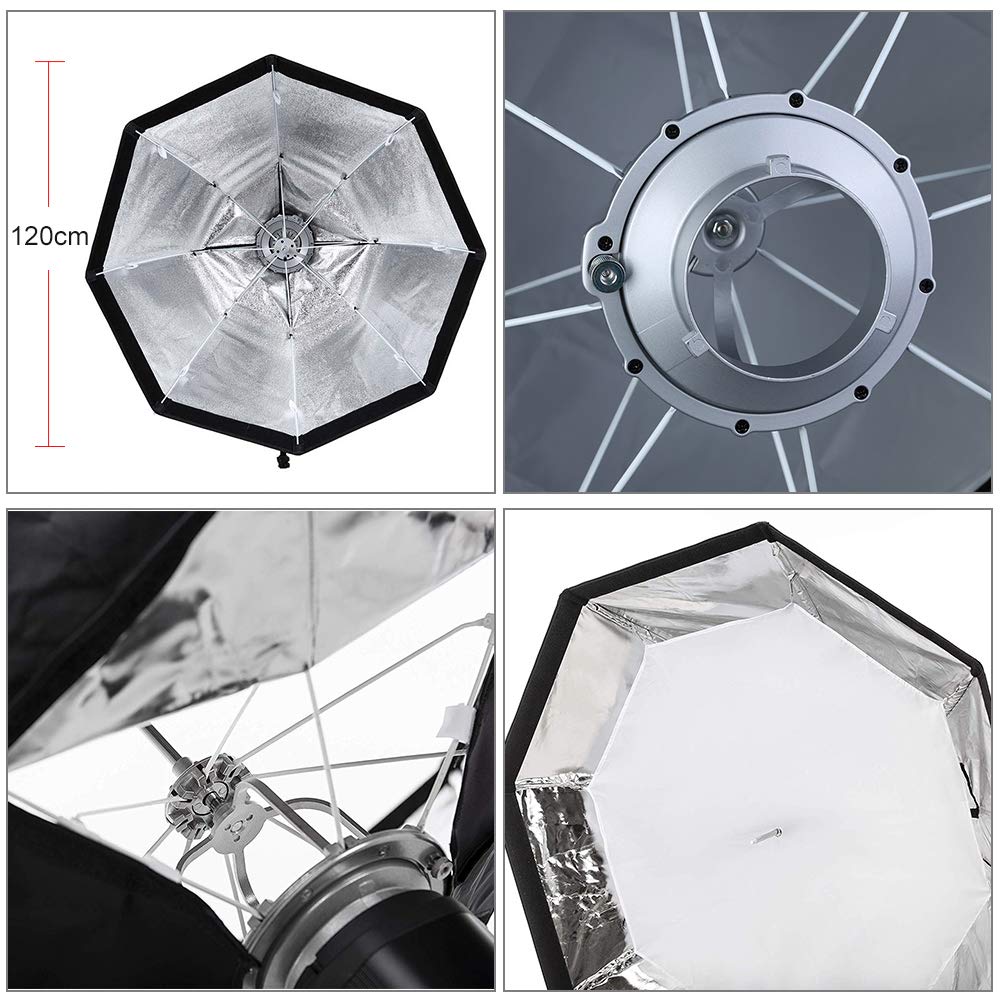 Godox 120Cm Octagon Umbrella Softbox Bowens Mount For Studio Monolight Flash Portrait Photography