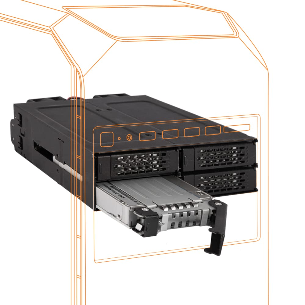 ICY DOCK RD MB699VPB V3 ToughArmor 4x2.5NVMe U.2 U.3 SSD PCIe4.0 Mobile Rack