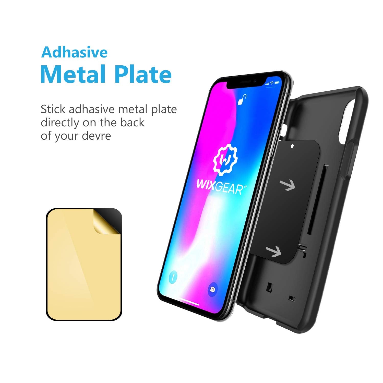 Wixgear Magnetic Phone Car Mount, Universal Bite Lock Air Vent Magnetic Phone Car Mount Holder, For Cell Phones With Swift Snap