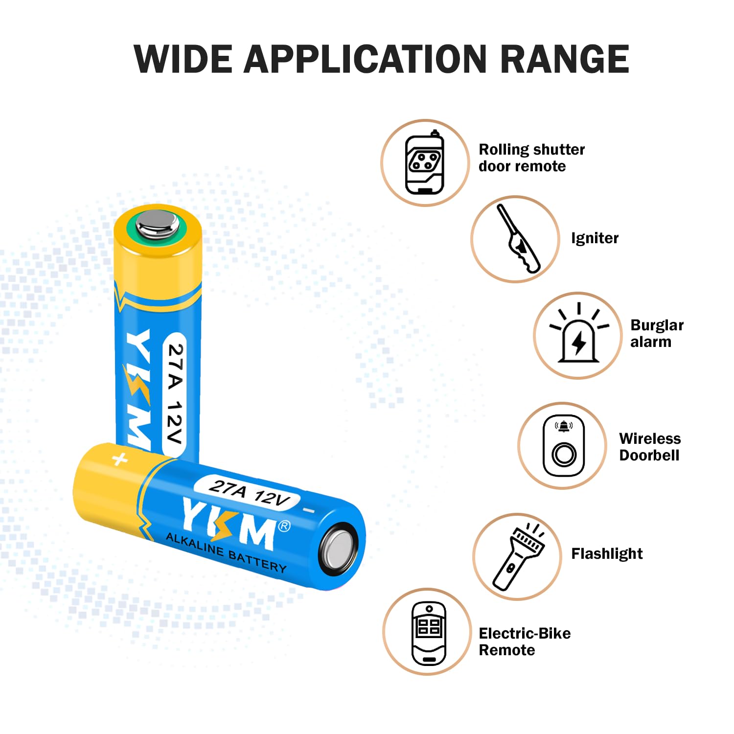 Ykm 20 Pack 27A A27 12V Alkaline Battery L828F Mn27 Lr27A 12V Battery For Garage Door Opener Ceiling Fan Remote