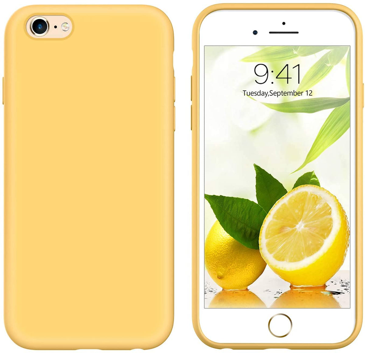 Iphone 6S Plus Case Iphone 6 Plus Case Liquid Silicone, Guagua Soft Gel Rubber Slim Lightweight Microfiber Lining Cushion Textur