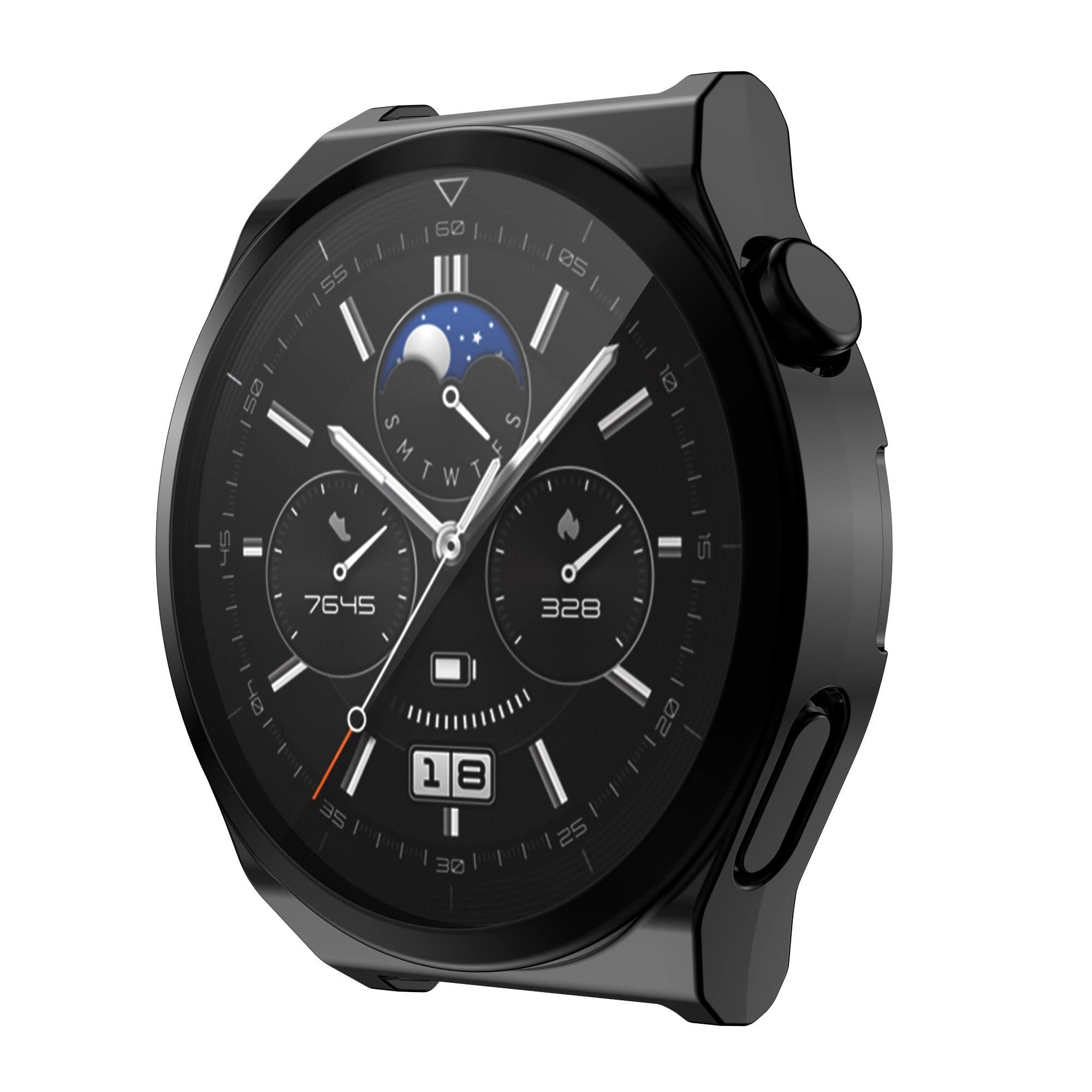 Fitturn Compatible With Huawei Watch Gt3 Pro 46Mm 43Mm Soft Tpu Scractch Resist Frame Shock Case Protector Protective Cover Shel