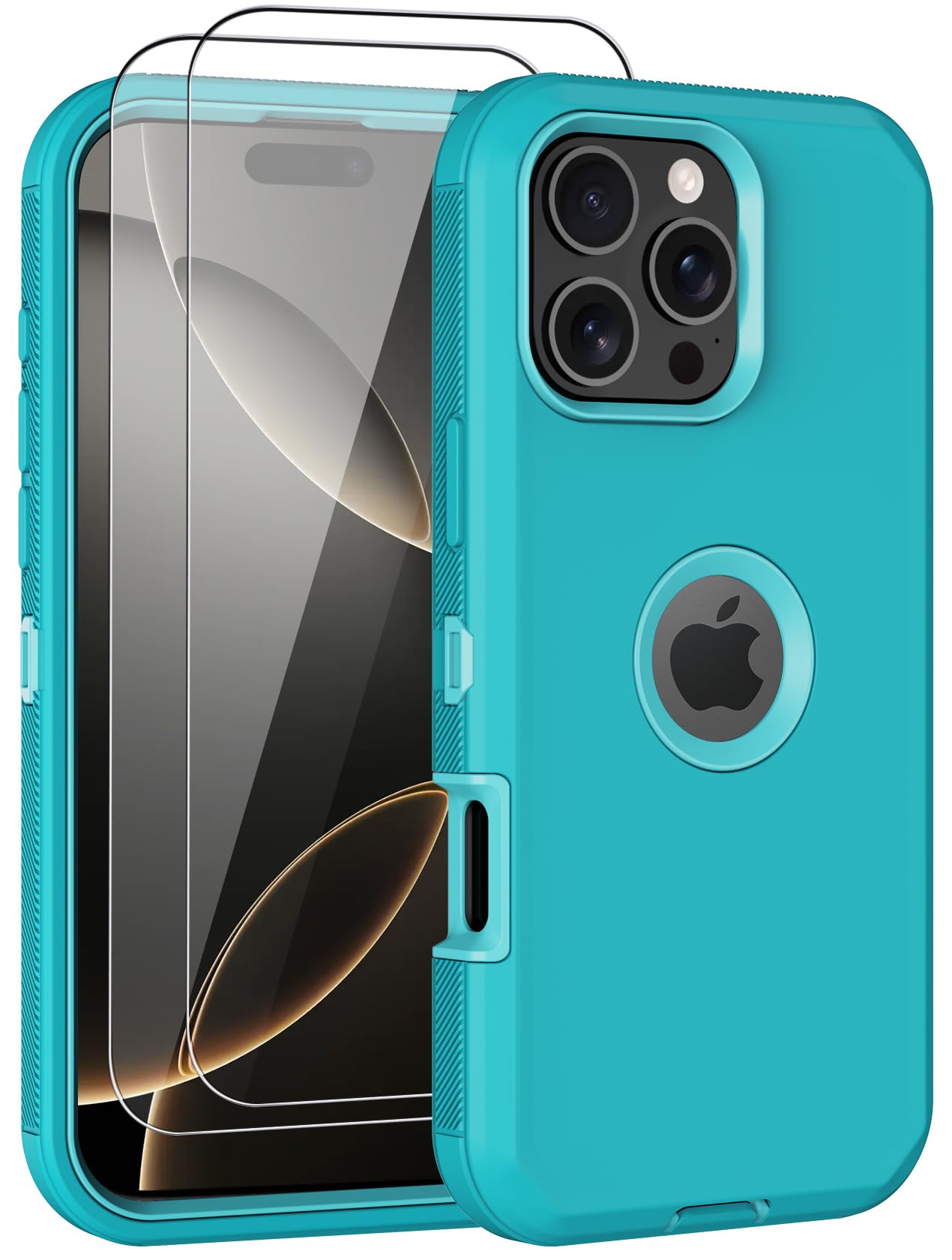 Aimoll-88 For Iphone 16 Pro Case, With 2 Screen Protector Heavy Duty Drop Protection, Full Body 3 Layer Rugged Shockproof Dust-P