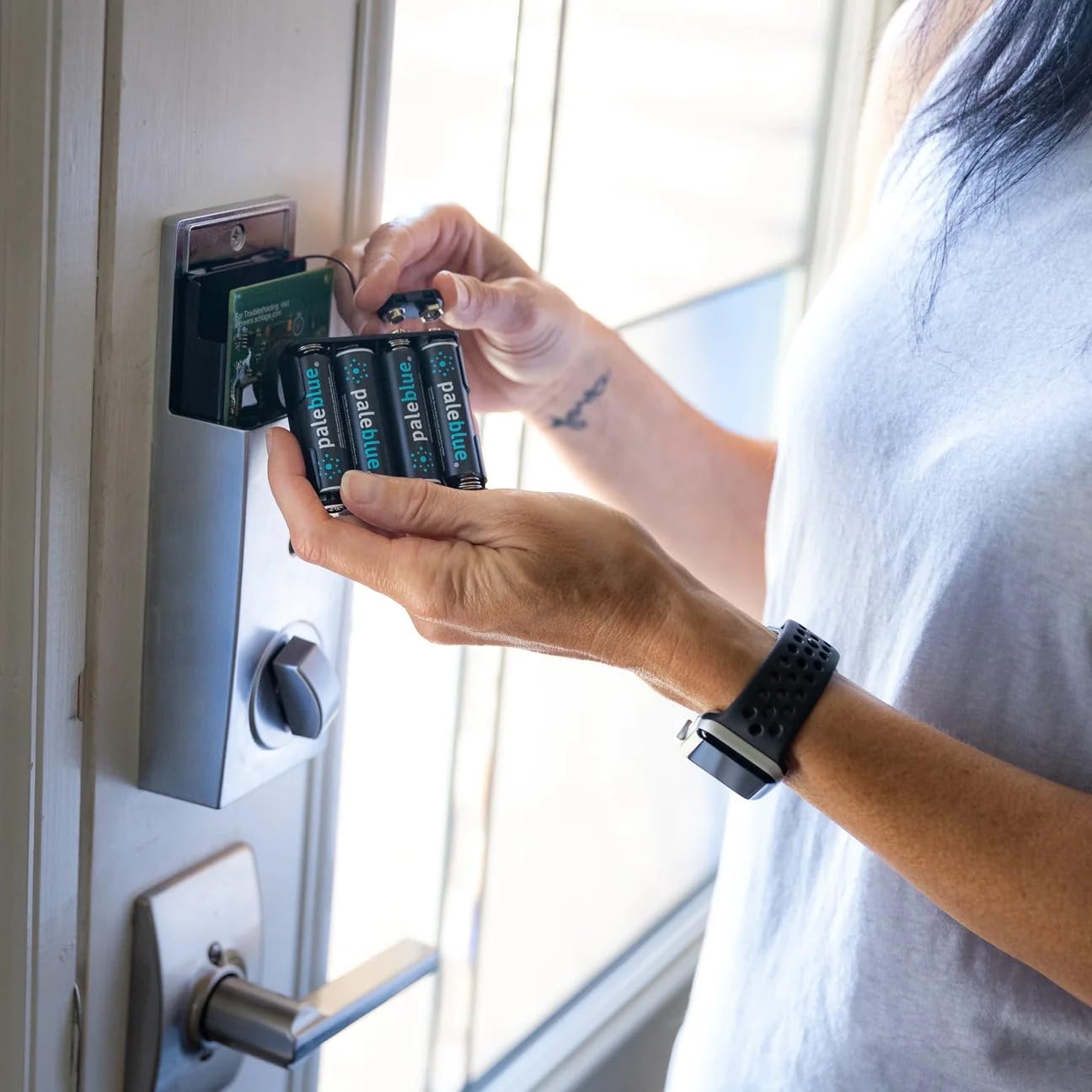 Usb Rechargeable Smart Batteries By Pale Blue, Lithium Ion, Under 90 Minute Charge Time, Over 1000 Cycles, 4-In-1 Usb To Usb-C C