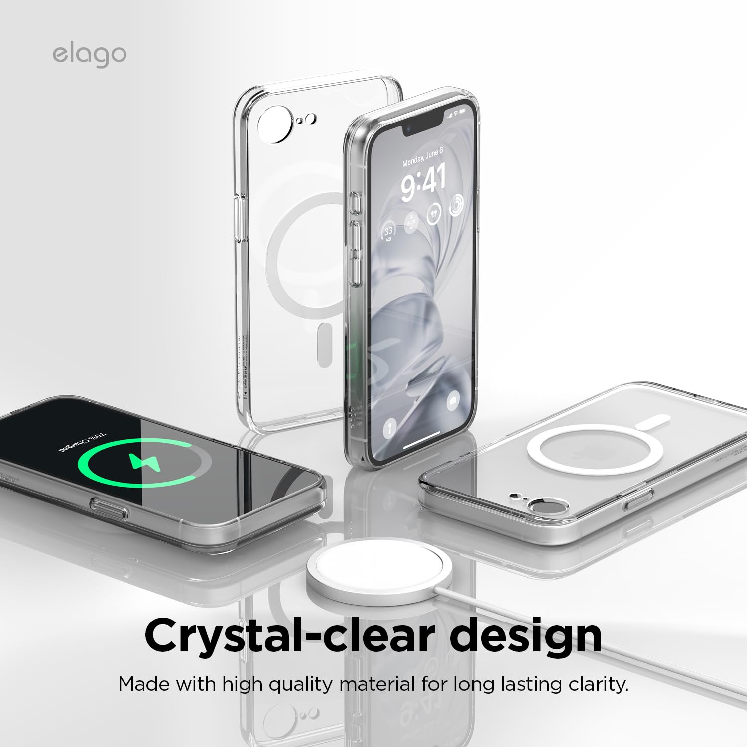 Elago Magnetic Hybrid Case Compatible With Iphone 16E, Supports Magsafe, Scratch-Resistant, Shockproof, Slim Design For Maximum