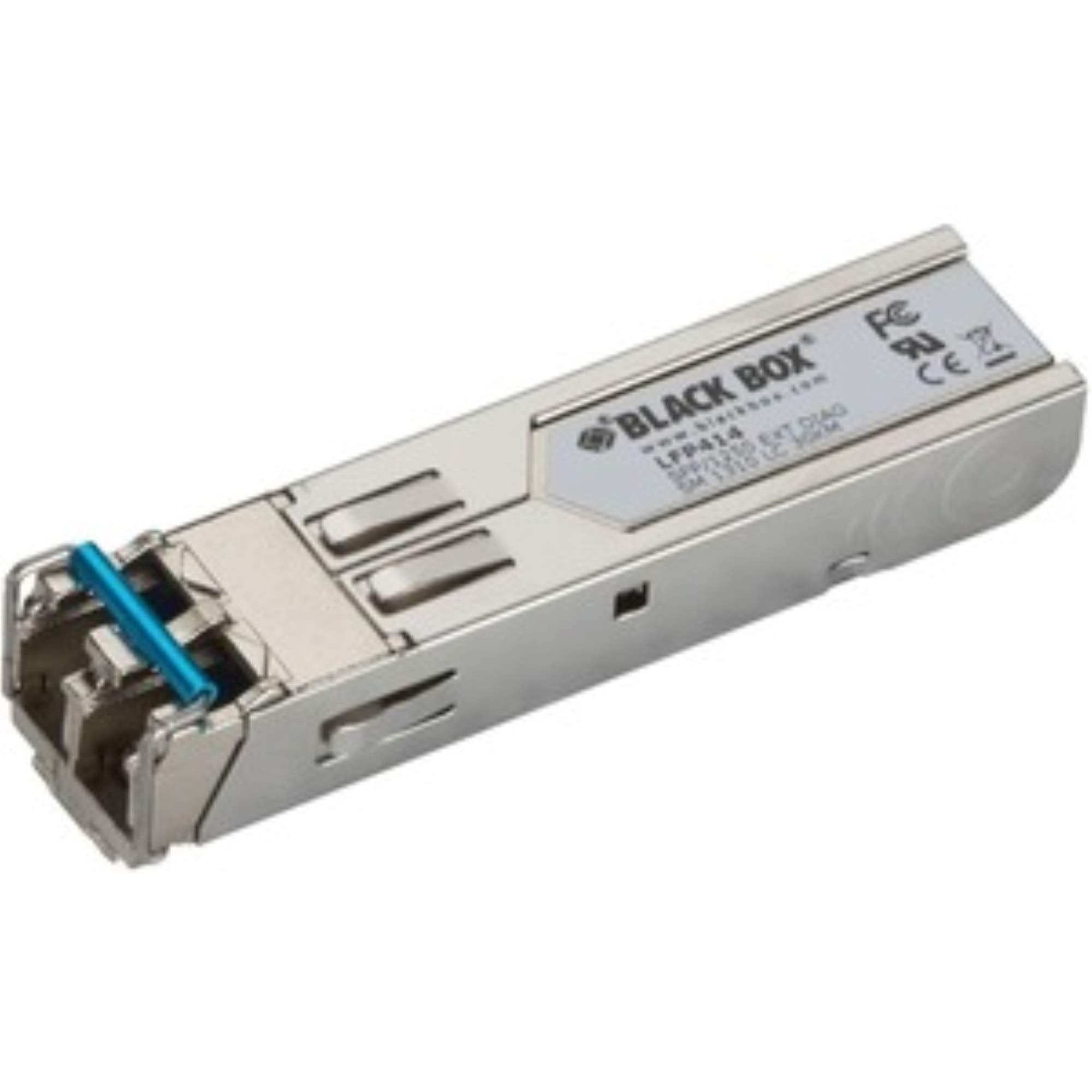 Black Box Sfp, 1250 Mbps Fiber With Extended Diagnostics, 1310 Nm Single Mode, Lc, 30 Km