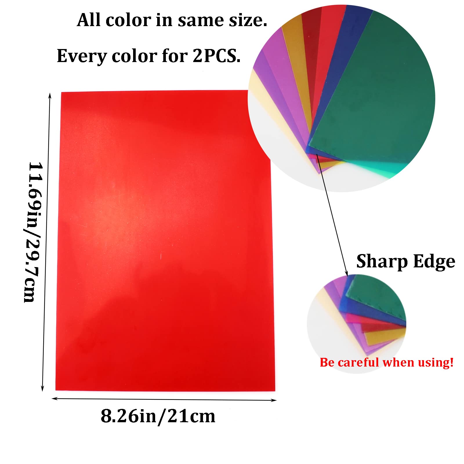 16Packs Color Gels For Photography Color Gel Light Filters Transparent Color Correction Light Sheets For Lighting For Diy Christ