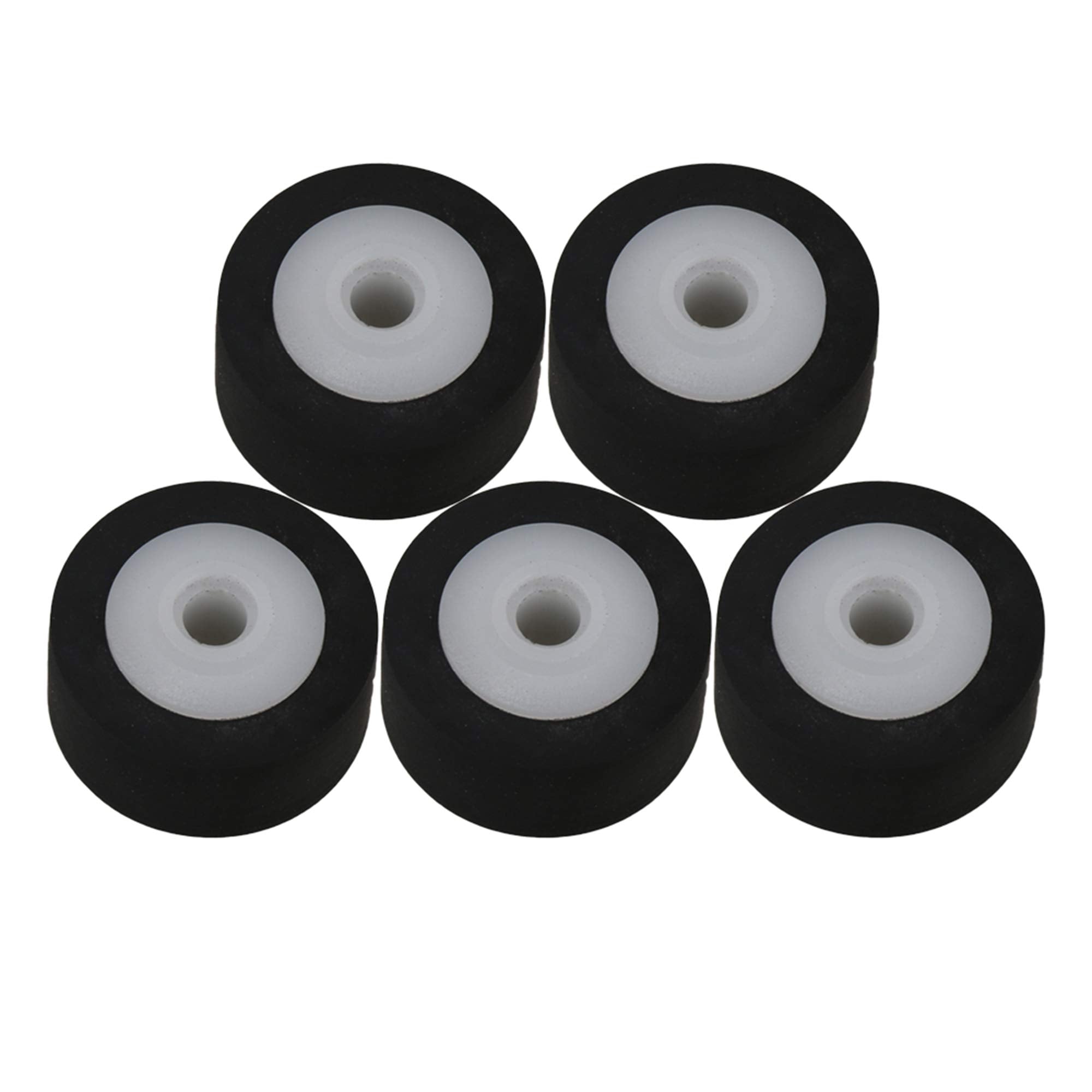 3X6X2.5Mm Black Rubber Bearing Roller Guide Pulley Bearing Wheel Pinch Roller For Audio Radio Tape Recorder Pack Of 5