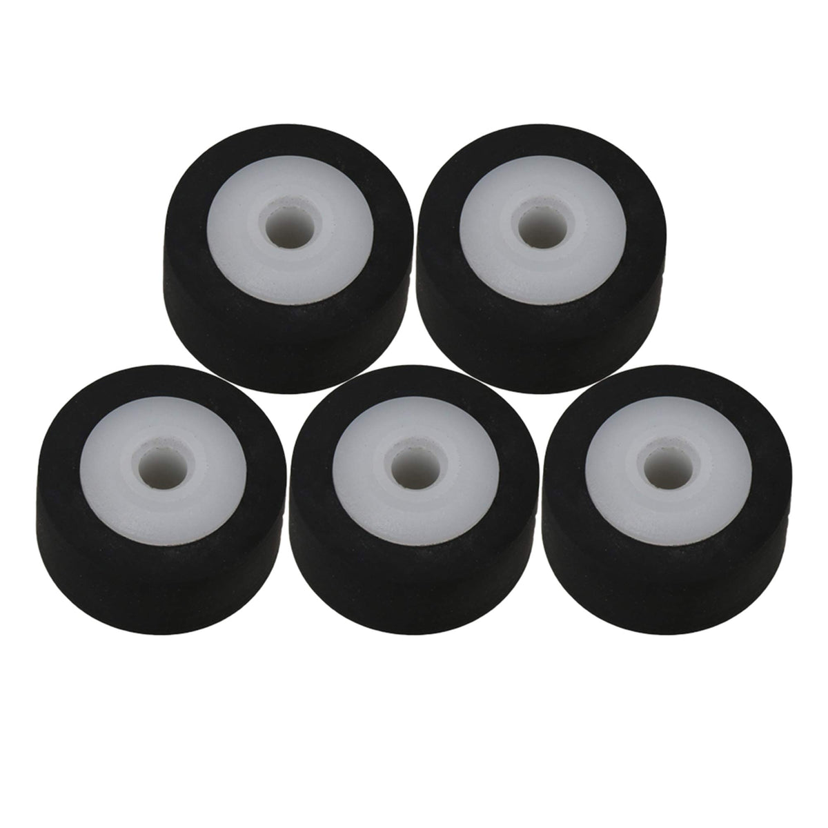 3X6X2.5Mm Black Rubber Bearing Roller Guide Pulley Bearing Wheel Pinch Roller For Audio Radio Tape Recorder Pack Of 5