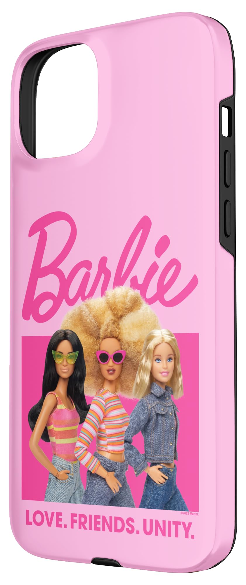 Iphone 15 Plus Barbie   Love, Friends, Unity Case