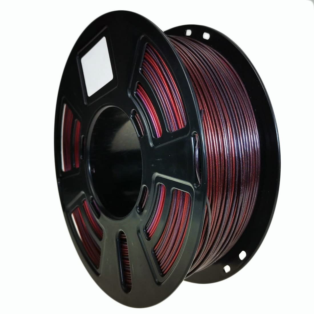 Stronghero3D Pla 3D Printer Filament 1.75Mm,Galaxy Red,Black,Silk Purple,Net Weight 1Kg Accuracy +/ 0.05Mm