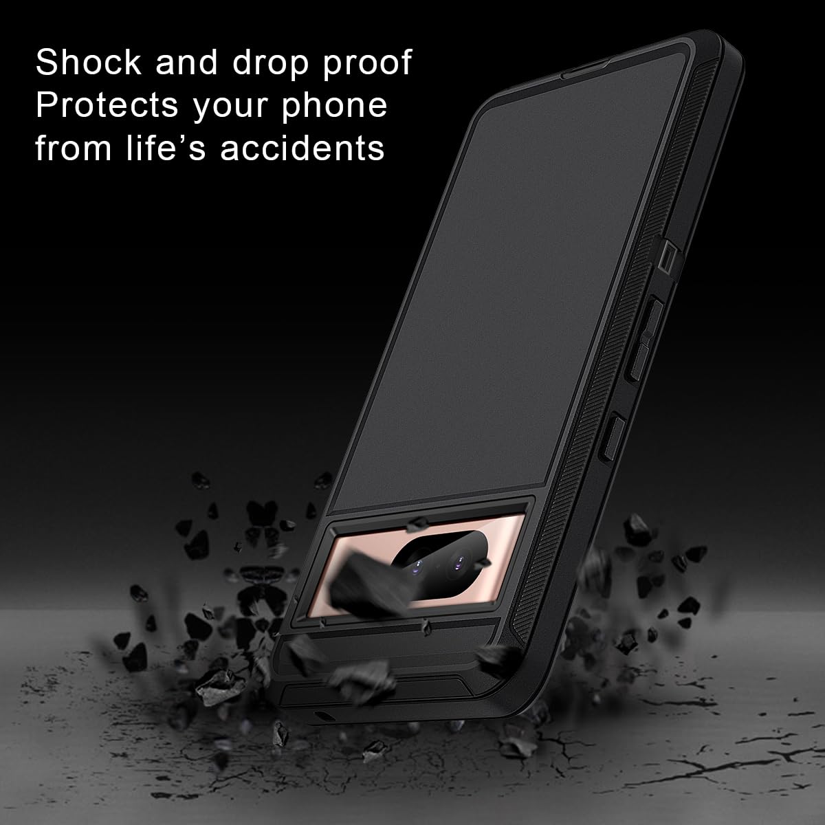 I-Honva For Google Pixel 8 Case Shockproof Dust/Drop Proof 3-Layer Full Body Protection [Without Screen Protector] Rugged Heavy