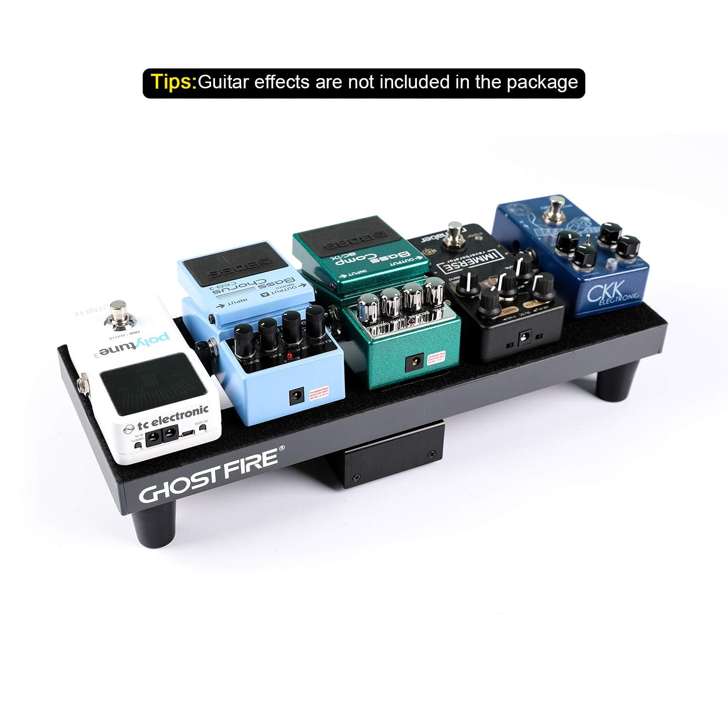 Ghost Fire Guitar Pedal Board Aluminum Alloy Super Light Effect Pedalboard With Carry Bag (31.5''X15.5'' Spl 08)