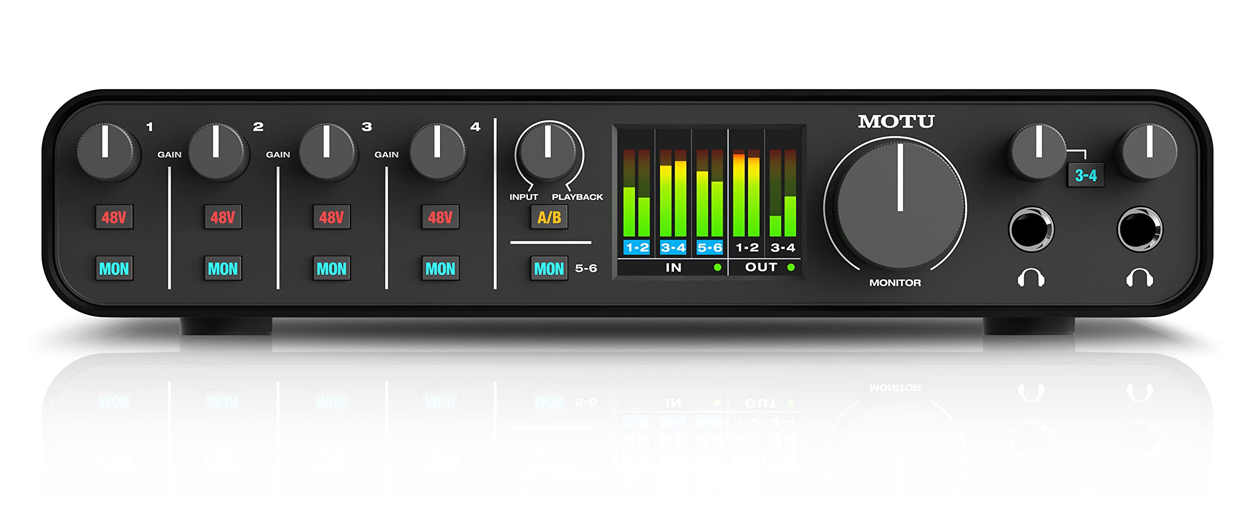 Motu M6 6X4 Usb-C Audio Interface With Studio-Quality Sound