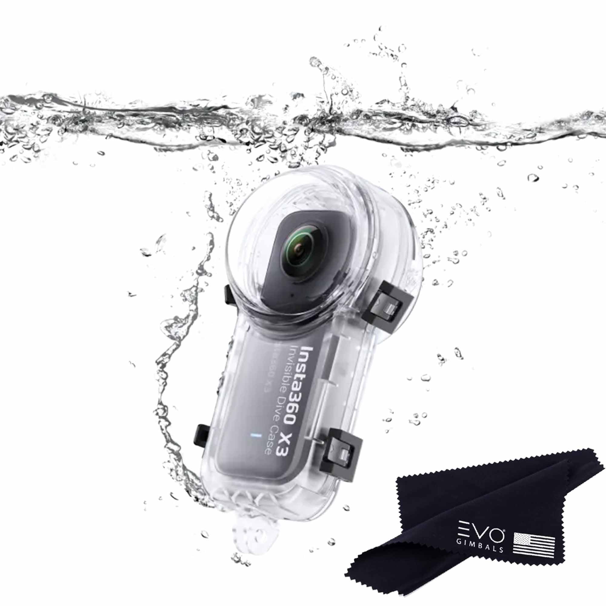 Insta360 X3 Invisible Dive Case(New)   Waterproof Up To 50M (164Ft)