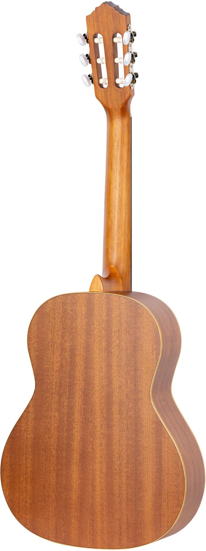 Ortega Guitars 6 String Family Series 3/4 Size Left-Handed Nylon Classical Guitar W/Bag, Spruce Top-Natural-Satin, (R121L-3/4)