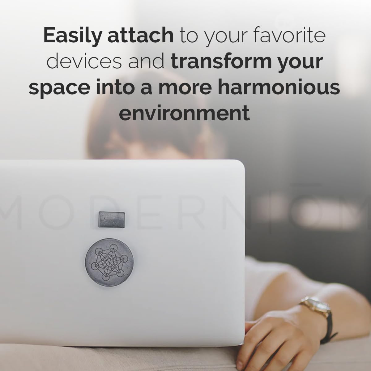 Shungite Plates For Cell Phones, Tablets, Laptops | Shungite Stone Stickers For Electronics With Sacred Geometry   Set Of 2, Lar