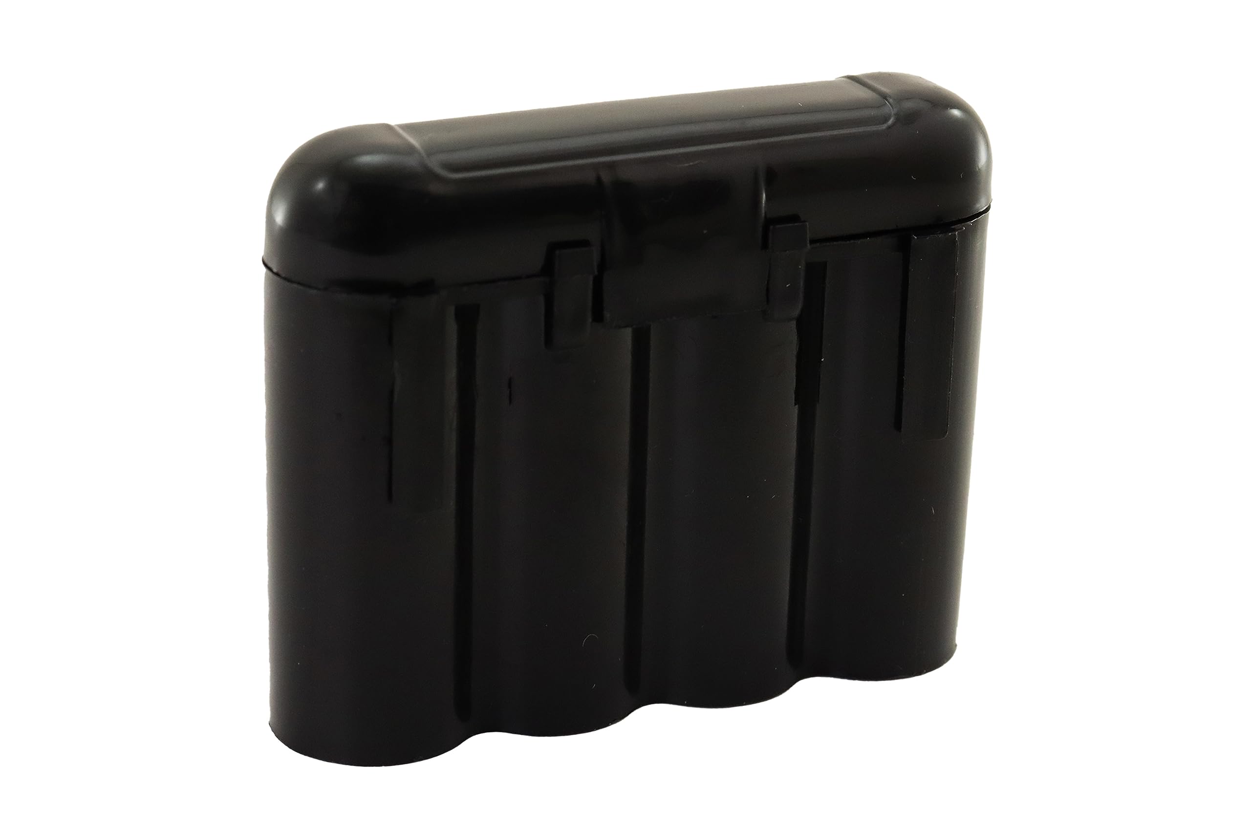Powertron 3 Pack Aa/Aaa / Cr123A Black Battery Holder Storage Cases
