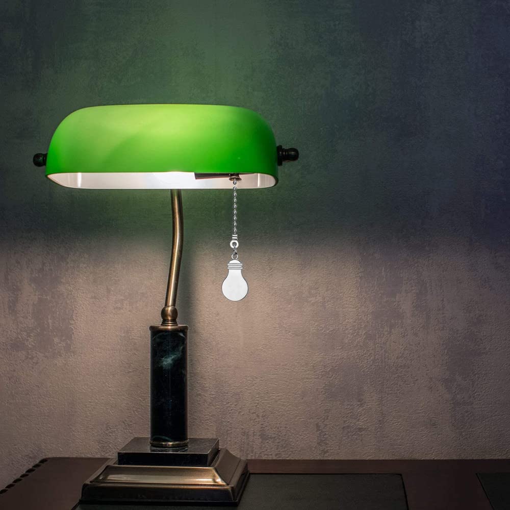 Ze-268S6- Ceiling Fan Pull Chain Set, 12 Inch Nickel, 4 Pieces Fan And Light Design Extension, For Ceiling Fan And Lighting