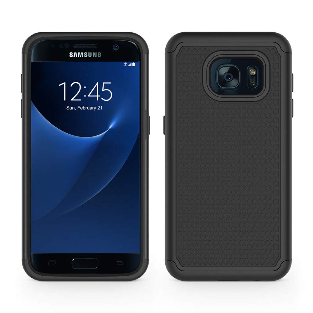 SYONER Samsung Galaxy S7 Shockproof Defender Phone Case Polycarbonate Black