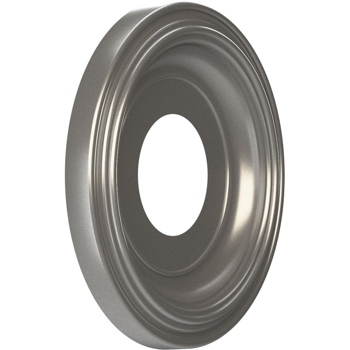 Ekena Millwork 10Od X 3 1/2Id X 1 1/8P Traditional Thermoformed Pvc Ceiling Medallion (Fits Canopies Up To 5 1/2), Aged Dark Ste