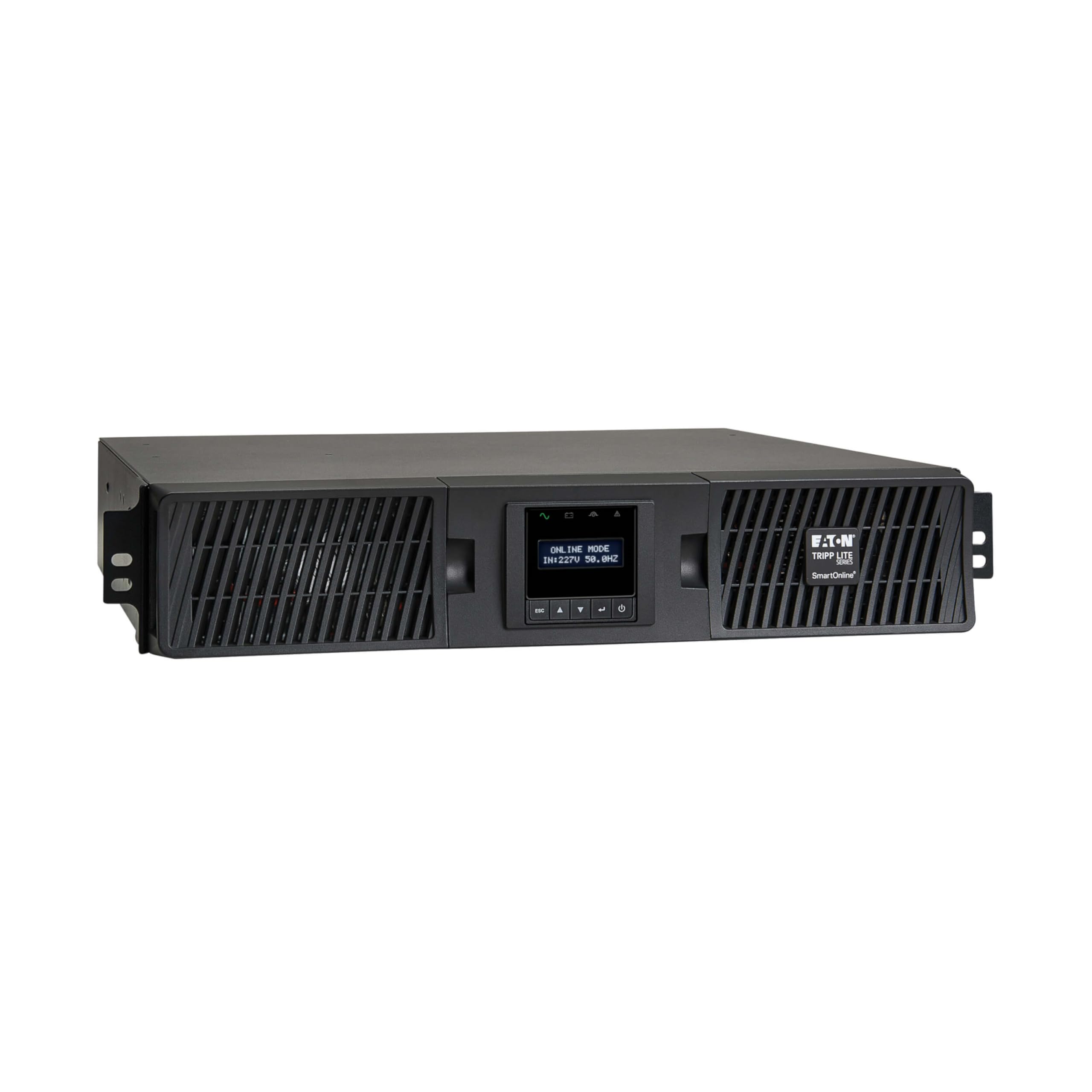 Eaton Tripp Lite Series 208/230V 1500VA Rack Mount UPS, Double-Conversion, Pure Sine Wave, 1350W, 8 Outlets, Extended Run, Netwo