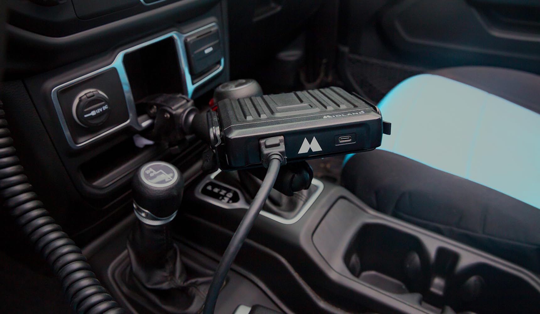 Midland � Mxt575J   Jeep� Two Way 50 Watt Gmrs Micromobile Radio   Overlanding Trails Off Roaders   8 Repeater Channels   Compact Design External Magnetic Mount 2.1Db Unity Gain Antenna