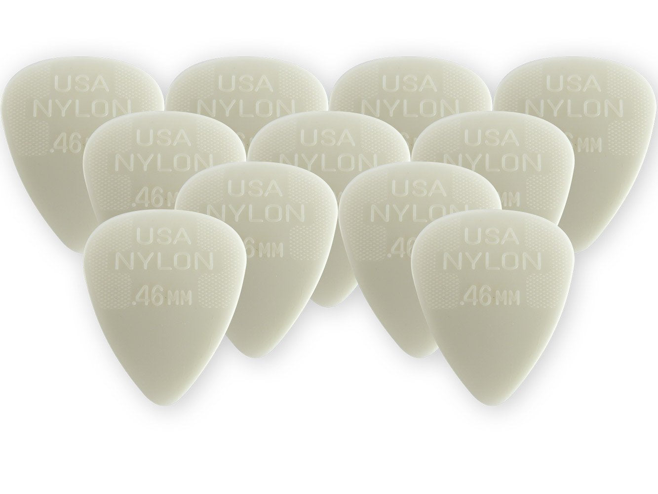 Dunlop 44P46 .46Mm Nylon Standard Guitar Picks, 12 Pack