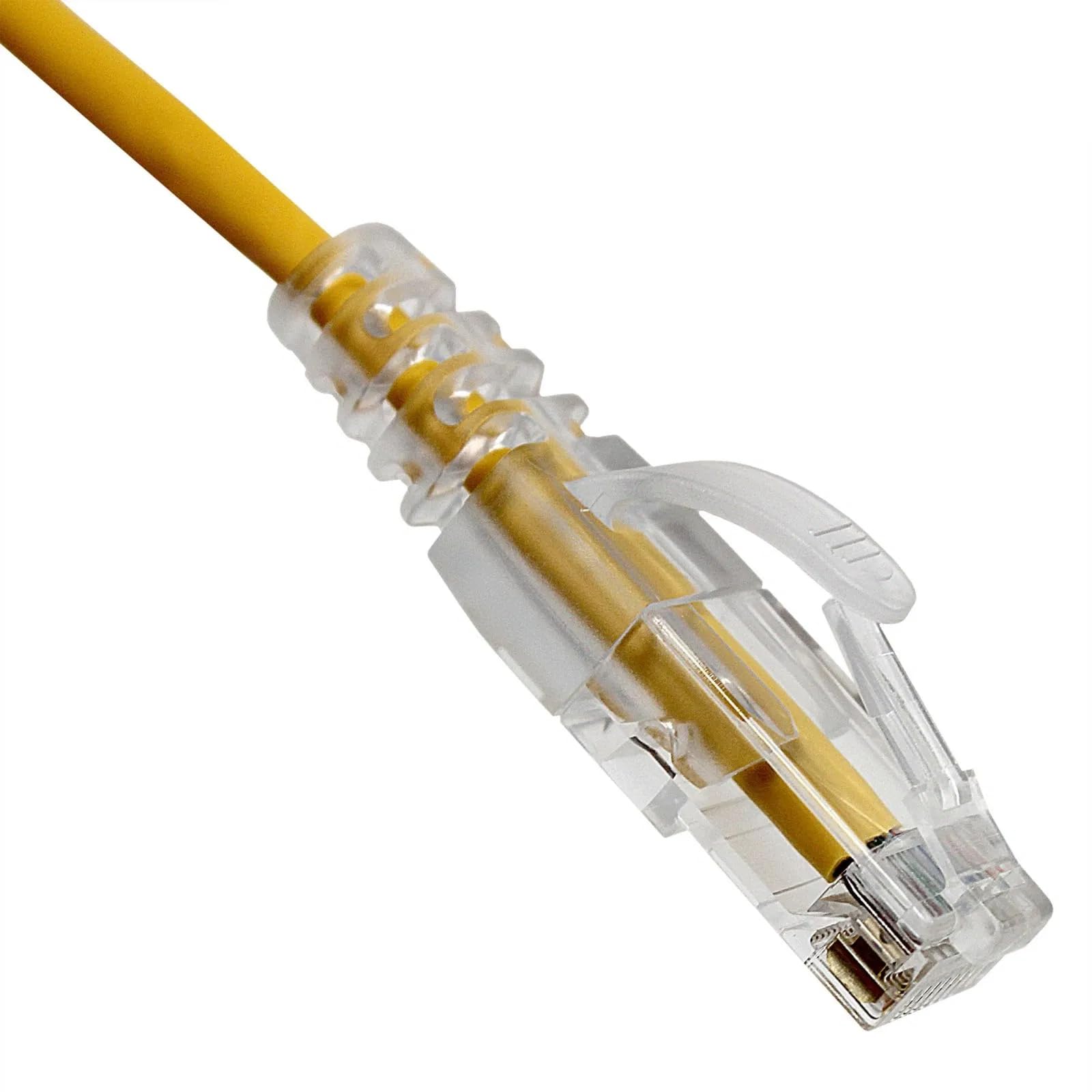 Futureonics Slim Cat6a Ethernet Cable 1 Ft (50 Pack) Indoor & Outdoor 10 Gigabit Snagless Molded Booted Ultra Thin Networking Wi