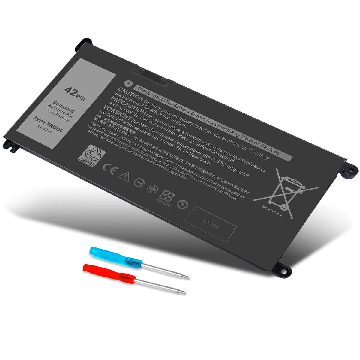 42Wh Yrdd6 Battery For Dell Inspiron 15 3000 Series 3583 3593 3582 3584 3501,Inspiron 15 5000 Series 5582 5584 5593 5594 5598 55