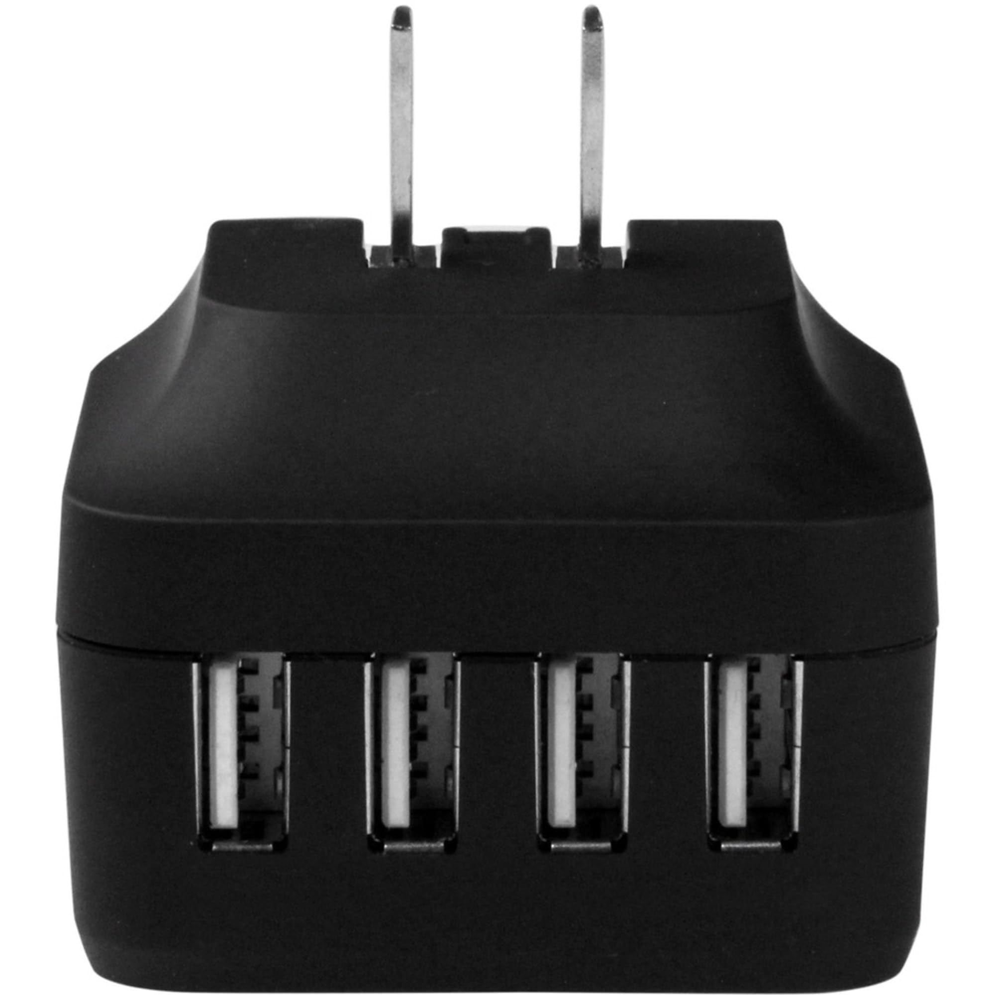 Startech.Com 4 Port Travel Usb Wall Charger   34W/6.8A International Travel Adapter   Portable Usb Charging Station (Usb4Pacbk),