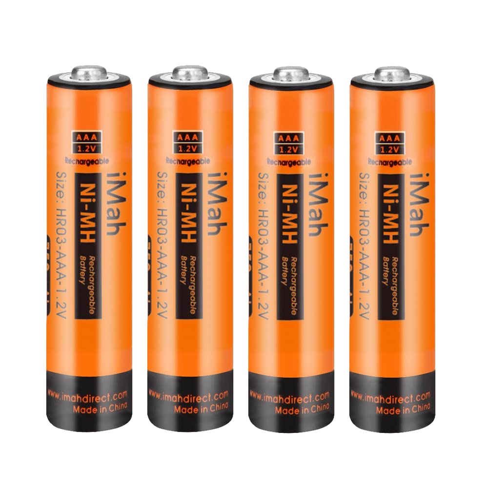 Imah 4 Pack 1.2V 750Mah Ni Mh Aaa Rechargeable Battery For Panasonic Cordless Phones Also Compatible With Bk40Aaabu Hhr 55Aaabu