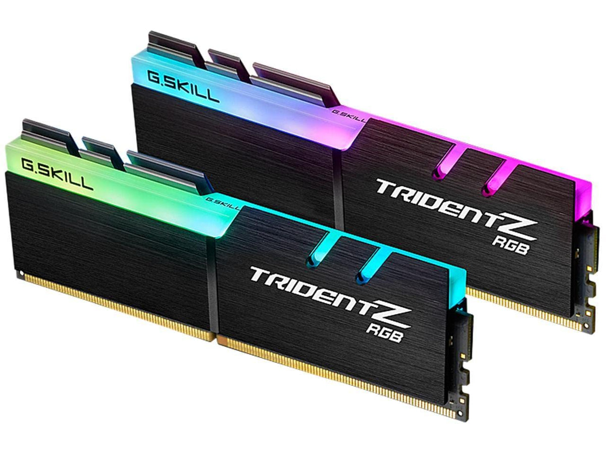 G.SKILL TridentZ RGB Series 32GB (2 x 16GB) 288-Pin DDR4 SDRAM DDR4 3200 (PC4 25600) Desktop Memory Model F4-3200C16D-32GTZRX