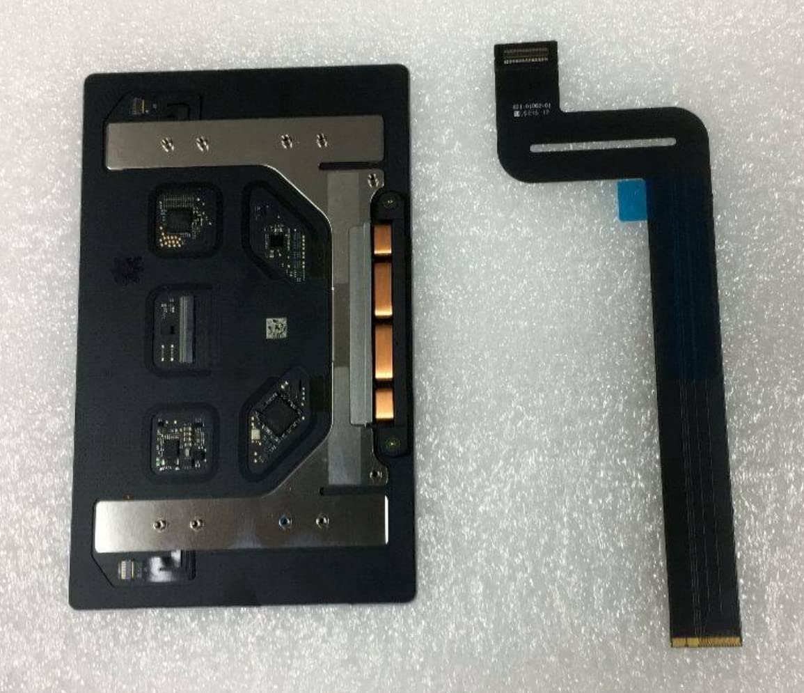 Iction New Replacement Trackpad Touchpad With Flex Cable For Macbook Pro Retina 13'' A1708 (Late 2016 / Mid 2017) (Space Gray)