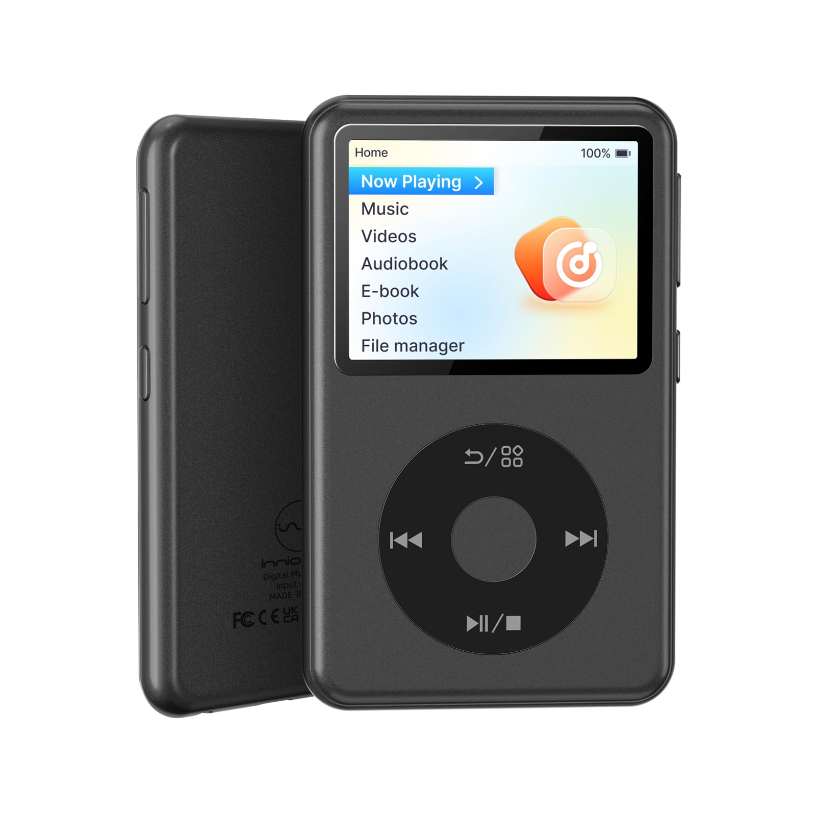 Innioasis Y2 Mp3 Player with Bluetooth, Lossless DSD DAC FLAC Support, Portable 8GB Classic Dedicated Audio Music Player with Pl