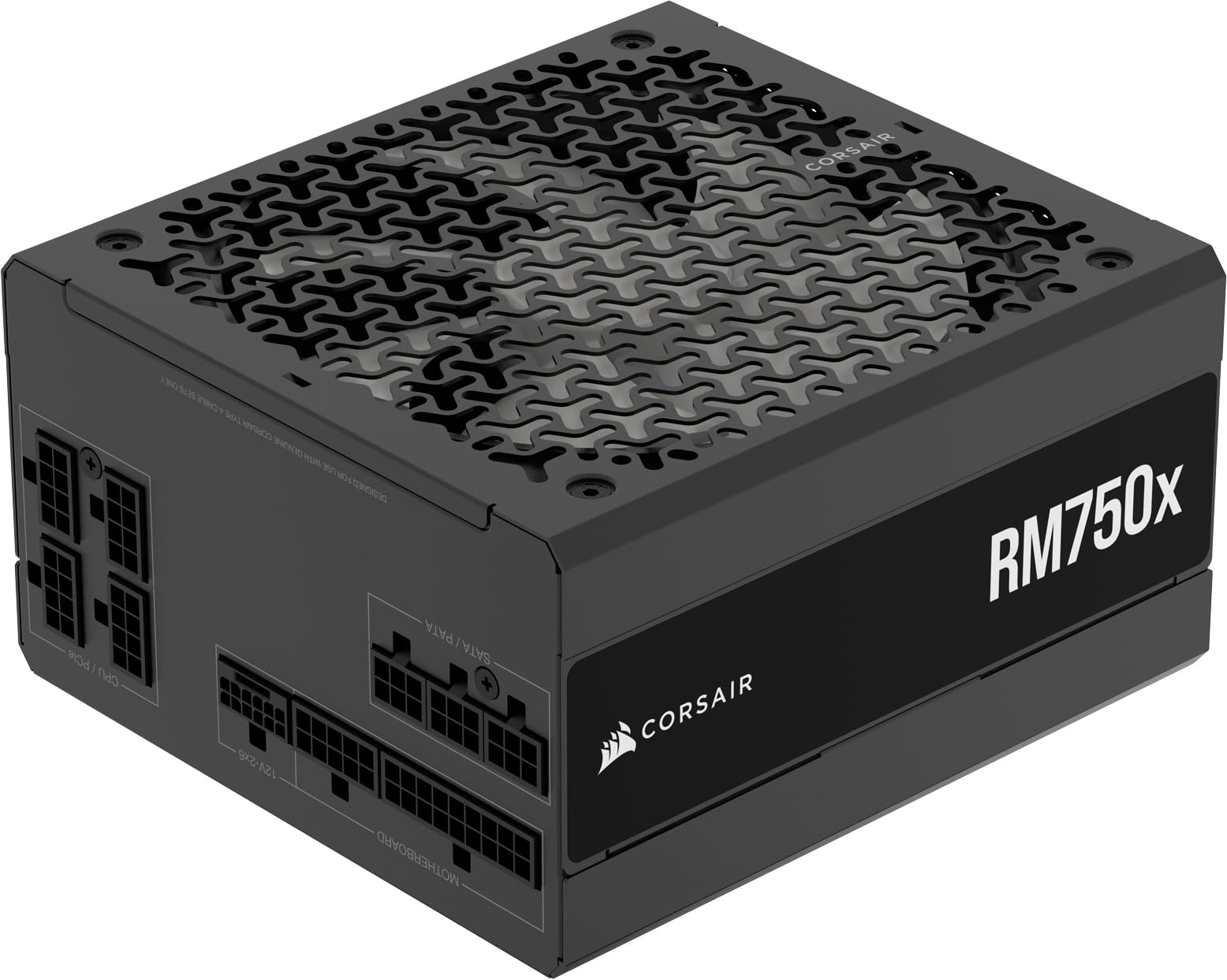 CORSAIR RM750x Fully Modular Low-Noise ATX Power Supply - ATX 3.1 Compliant - PCIe 5.1 Support - Cybenetics Gold Efficiency - Na