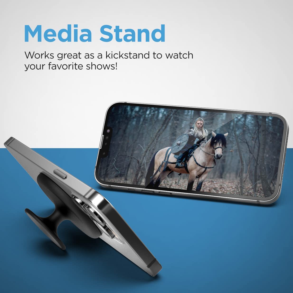 Encased Magnetic Phone Grip - Designed For Magsafe, Iphone 16/15 Pro Max And Iphone 14/13/12 Cases And Accessories (2-In-1 Holde