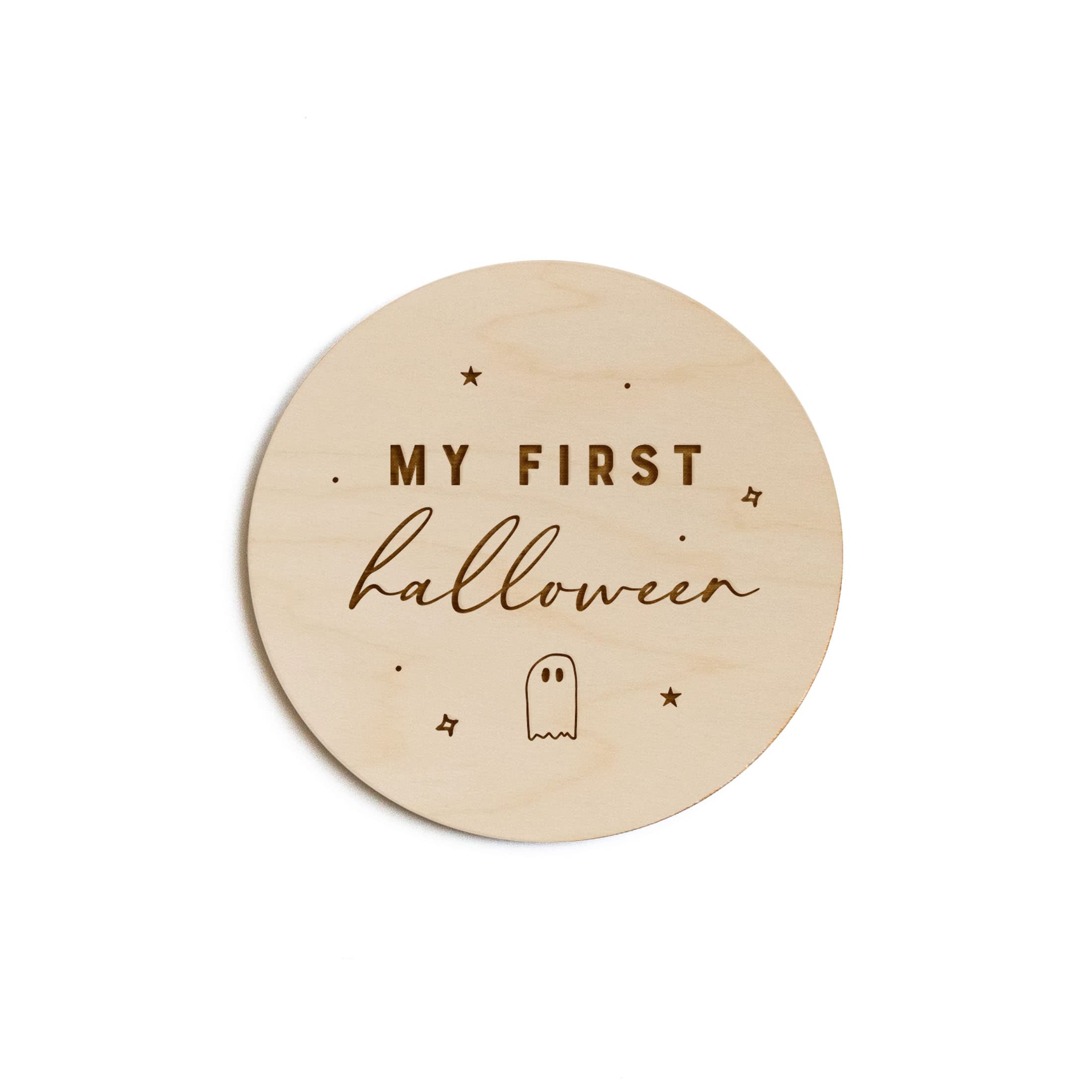 The Cotton & Canvas Co. My First Halloween Wooden Milestone Card, Baby'S First Year, Baby'S First Holiday, Baby Shower, Newborn,
