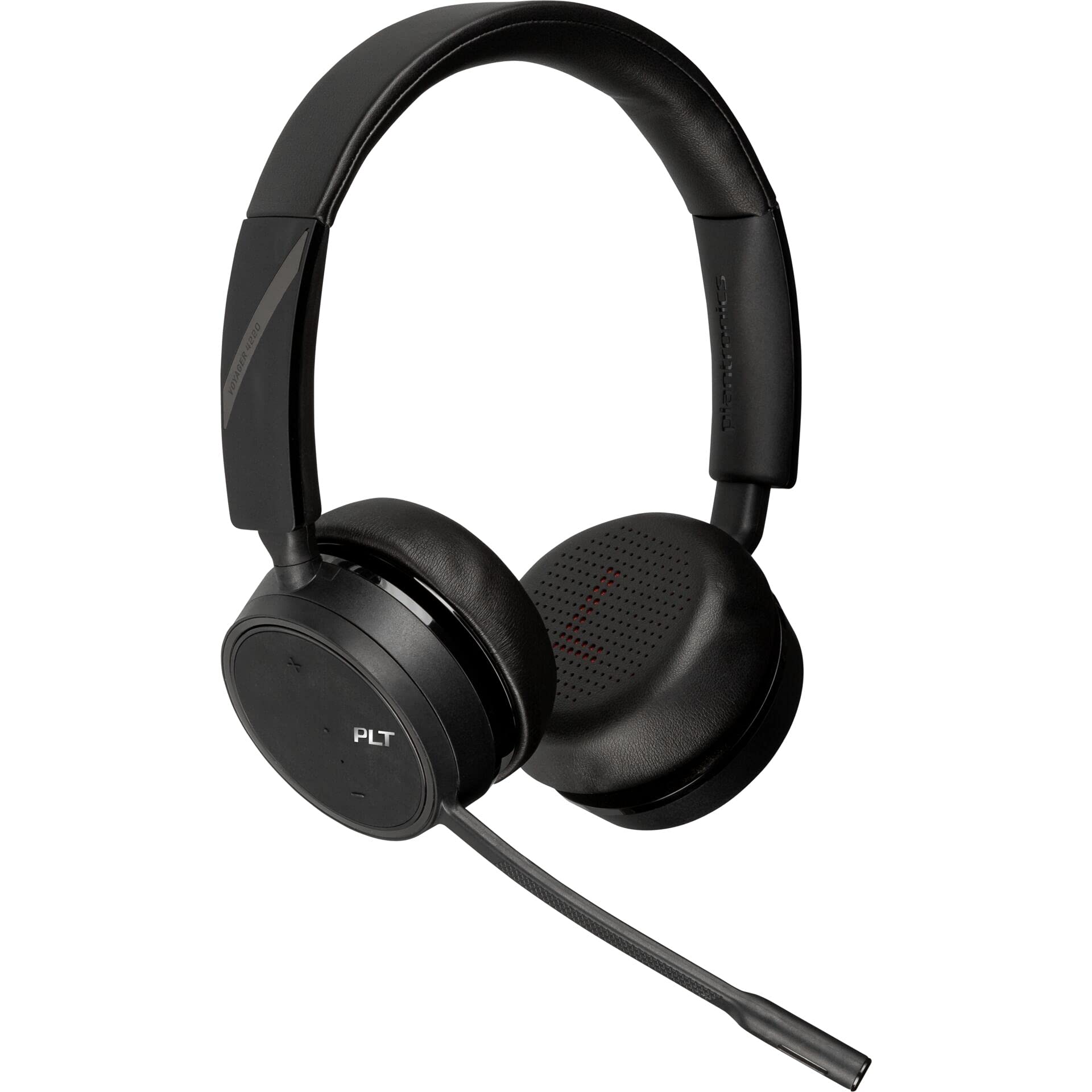 Plantronics - Voyager 4220 UC USB-A (Poly) - Bluetooth Dual-Ear (Stereo) Headset - Connect to PC, Mac, & Desk Phone - Noise Canc
