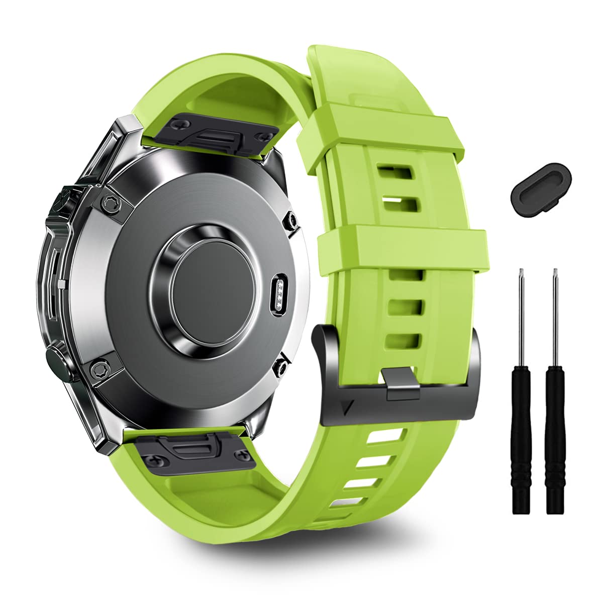 Compatible With Garmin Forerunner 965/955 Watch Bands, 22Mm Width Quick Release Silicone Straps Forerunner 945/935/Fenix 7/Fenix