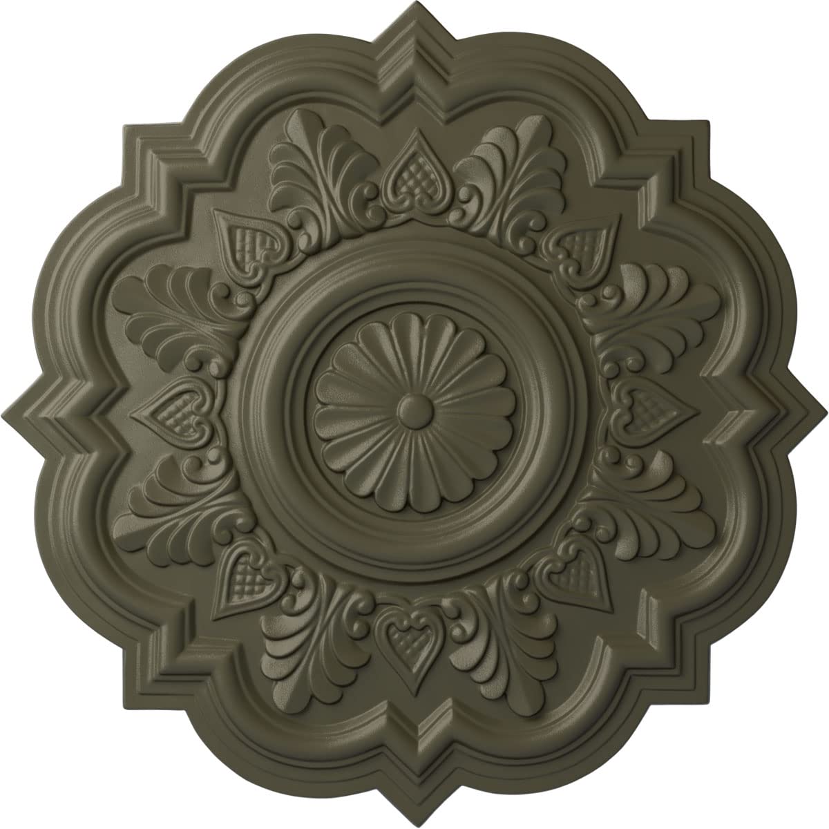 Ekena Millwork CM20DRWHF Deria Ceiling Medallion, Witch Hazel