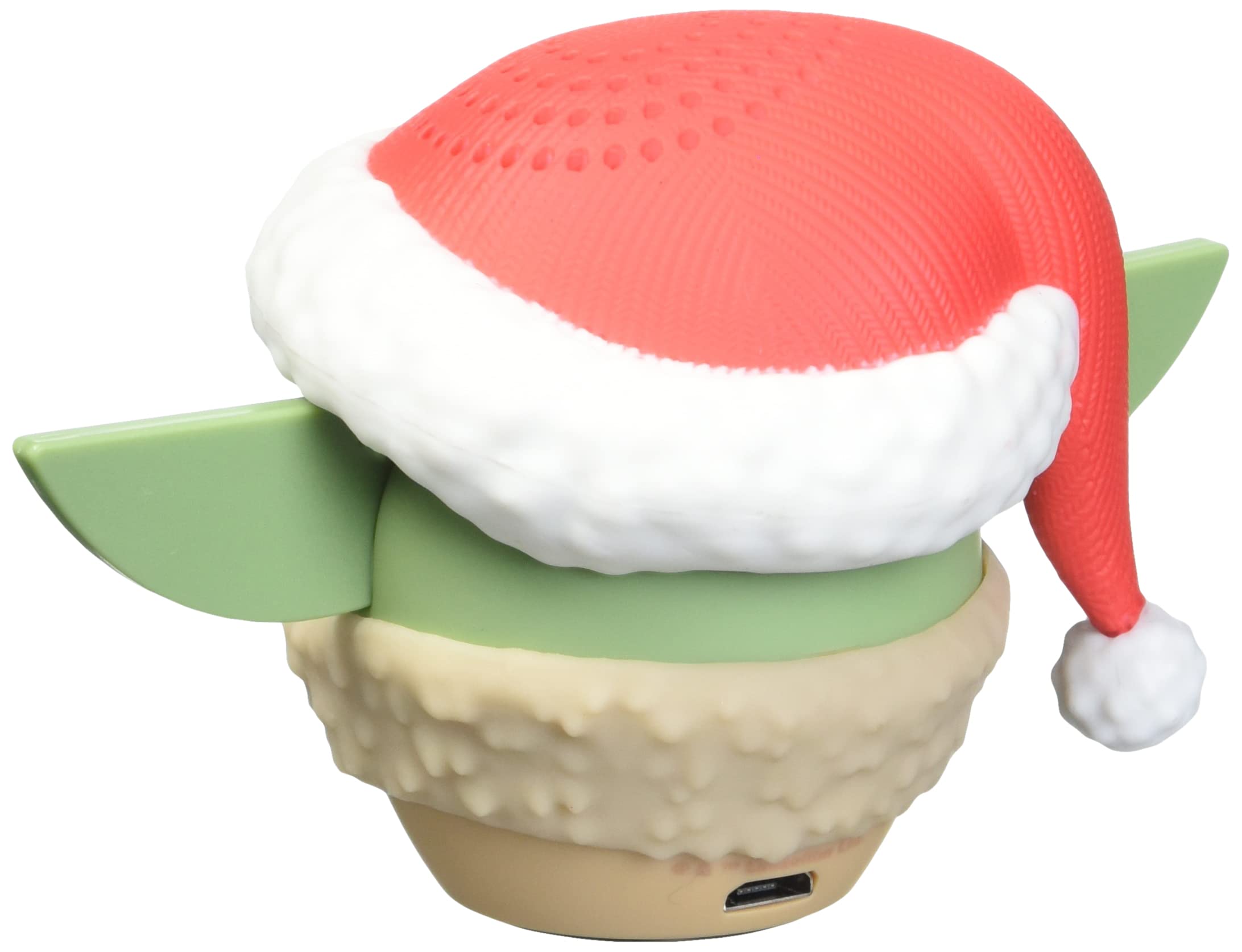 Bitty Boomers Star Wars The Mandalorian: Grogu With Santa Hat   Mini Bluetooth Speaker