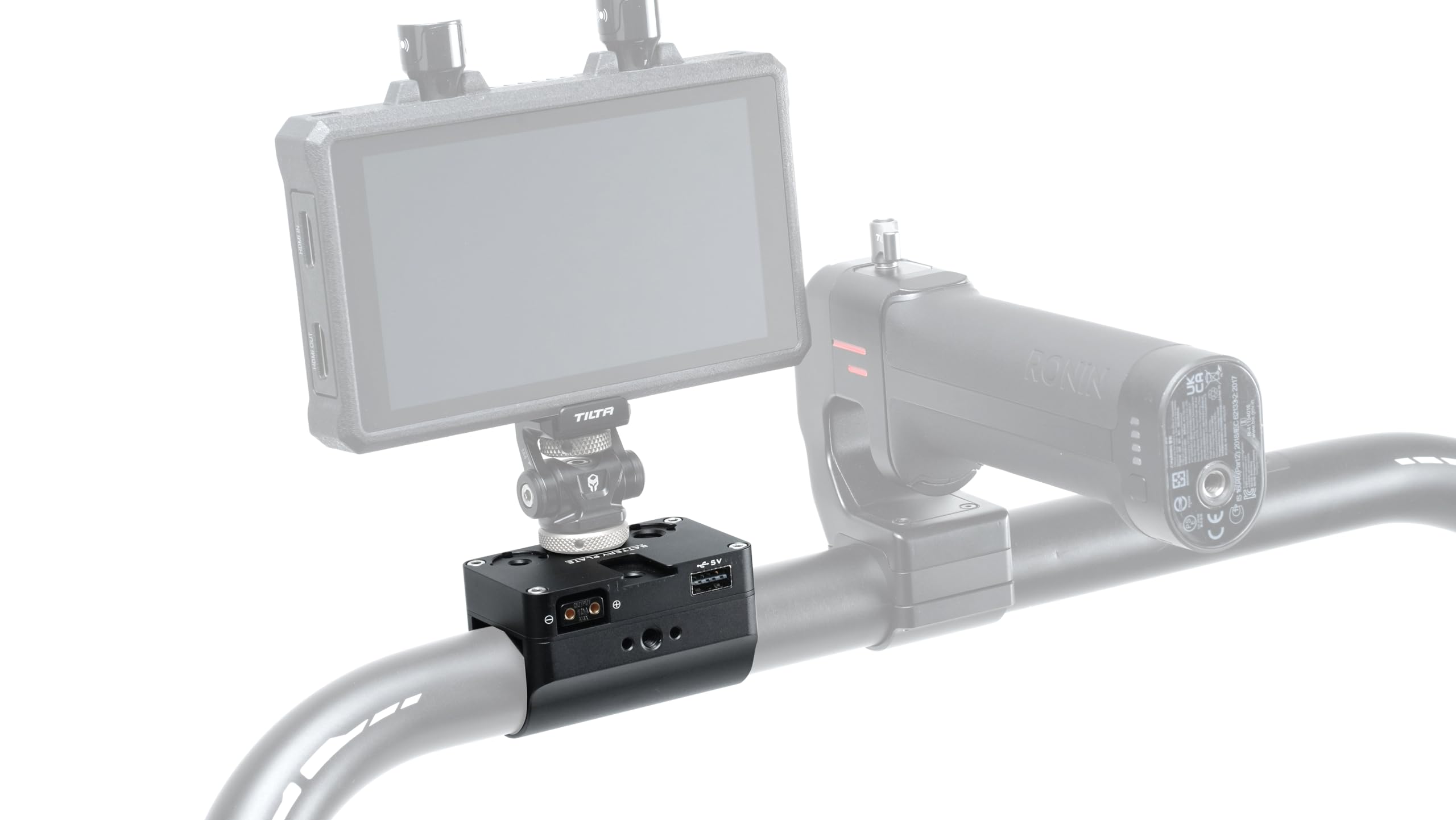 Tilta V Mount Battery Plate For Basic & Advanced Ring Grip | Compatible With Dji Rs2/ Rs3 Pro (Not Rs3) | Longer Battery Life | Aluminum And Steel Build | Tga Rg V (Power Supply Module)