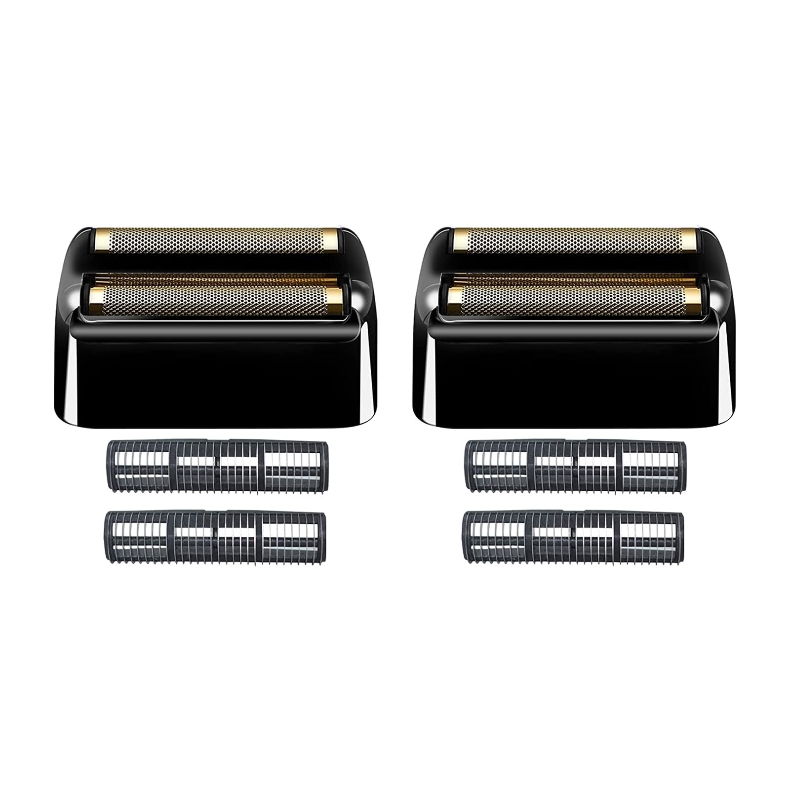 2Pack Shaver Replacement Foil And Cutters Compatible With Babylisspro Double Fxfs2 Metal Shaver Foil Replacement (Black 2Pcs)