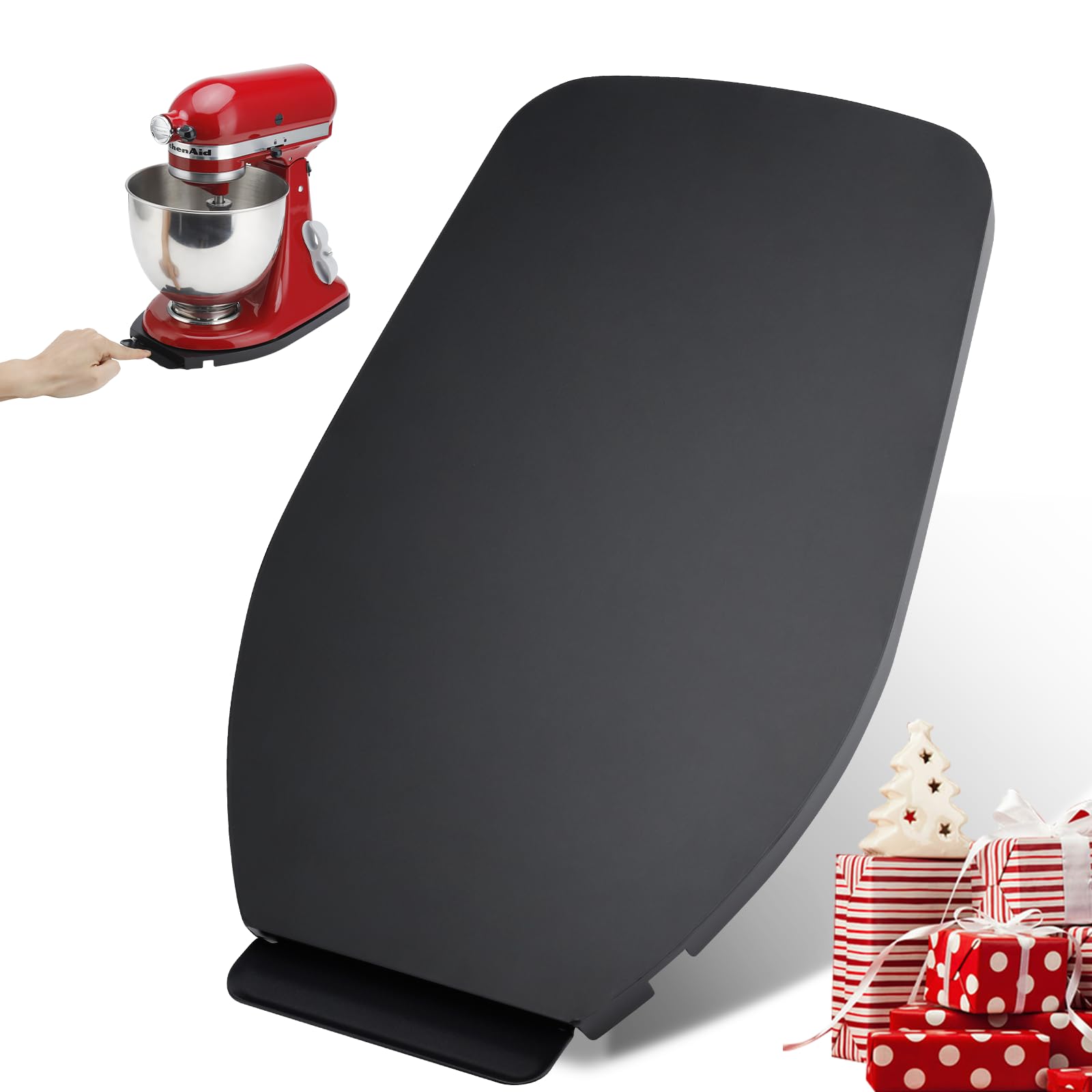 Sliding Tray For Kitchenaid Stand Mixer 4.5 5 Qt,Kitchen Appliance Slide Tray With Smooth Rolling Wheels, Metal Black Rolling Tr