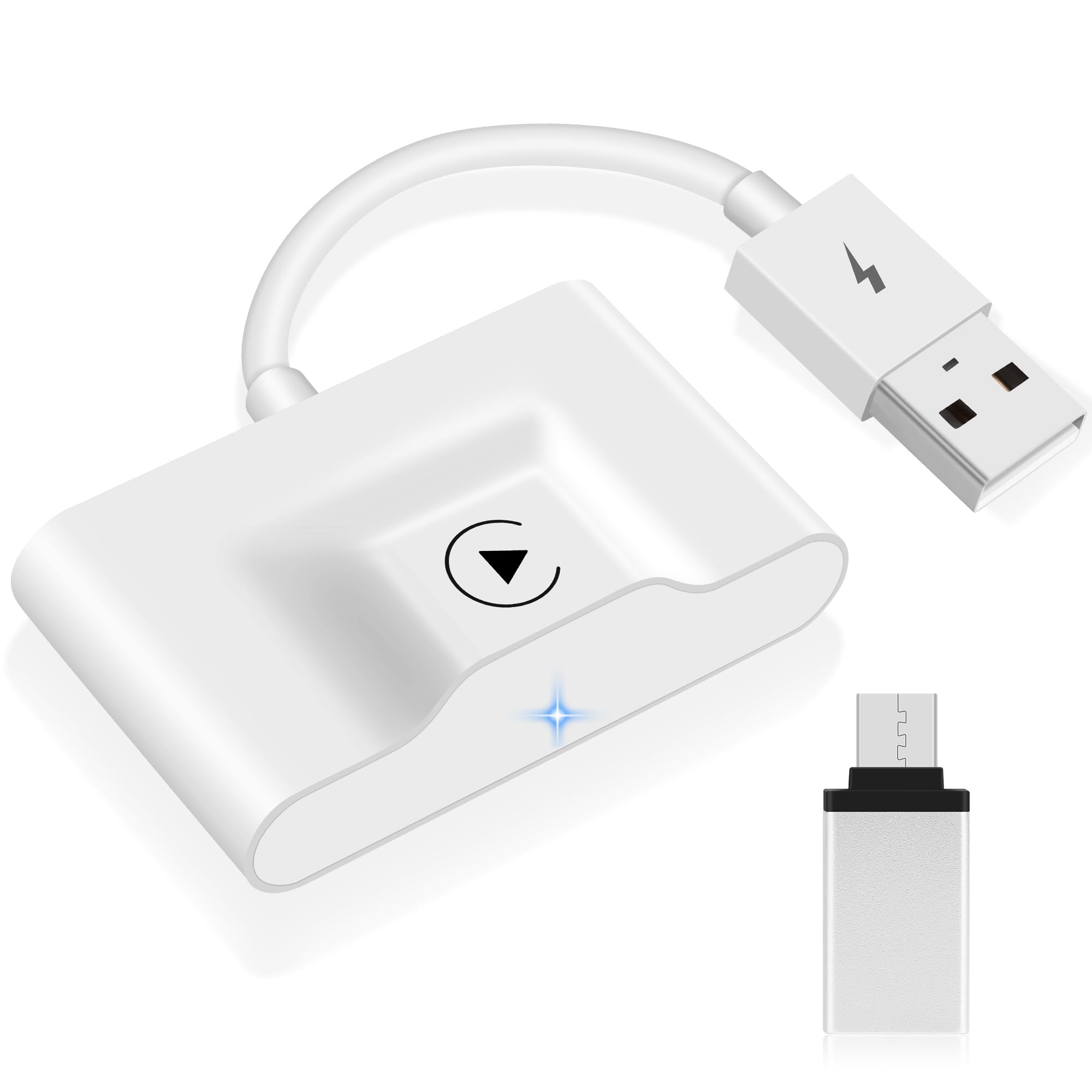 [2023 Newest] Wireless Carplay Adapter/Dongle For Factory Wired Carplay Cars, Plug & Play Auto Connect No Delay Online Update Fo