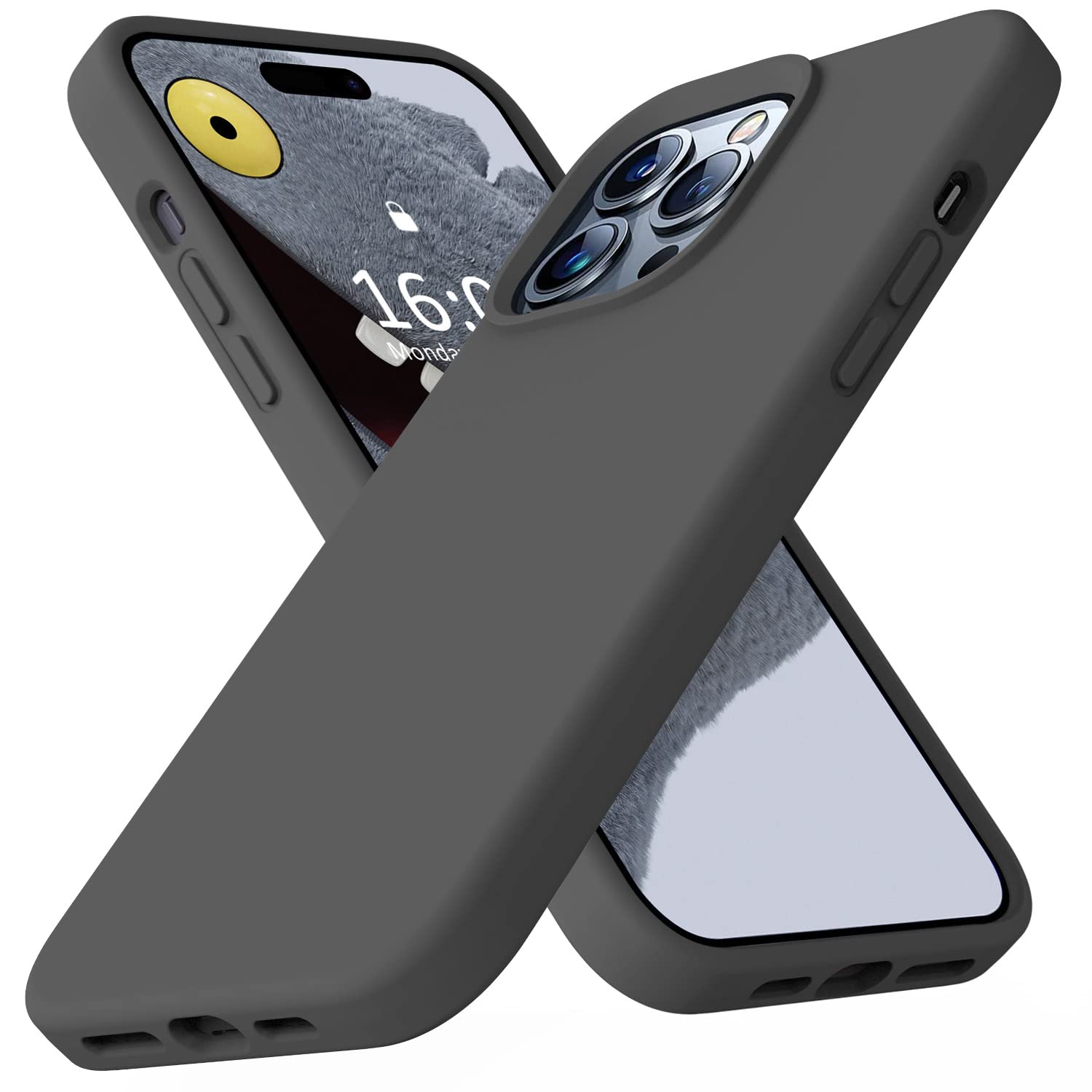 Ktele Compatible With Iphone 14 Pro Max Case, Ab Grade Liquid Silicone Case, [Four Corner 50+Tiny Airbags Shockproof] [Soft Micr